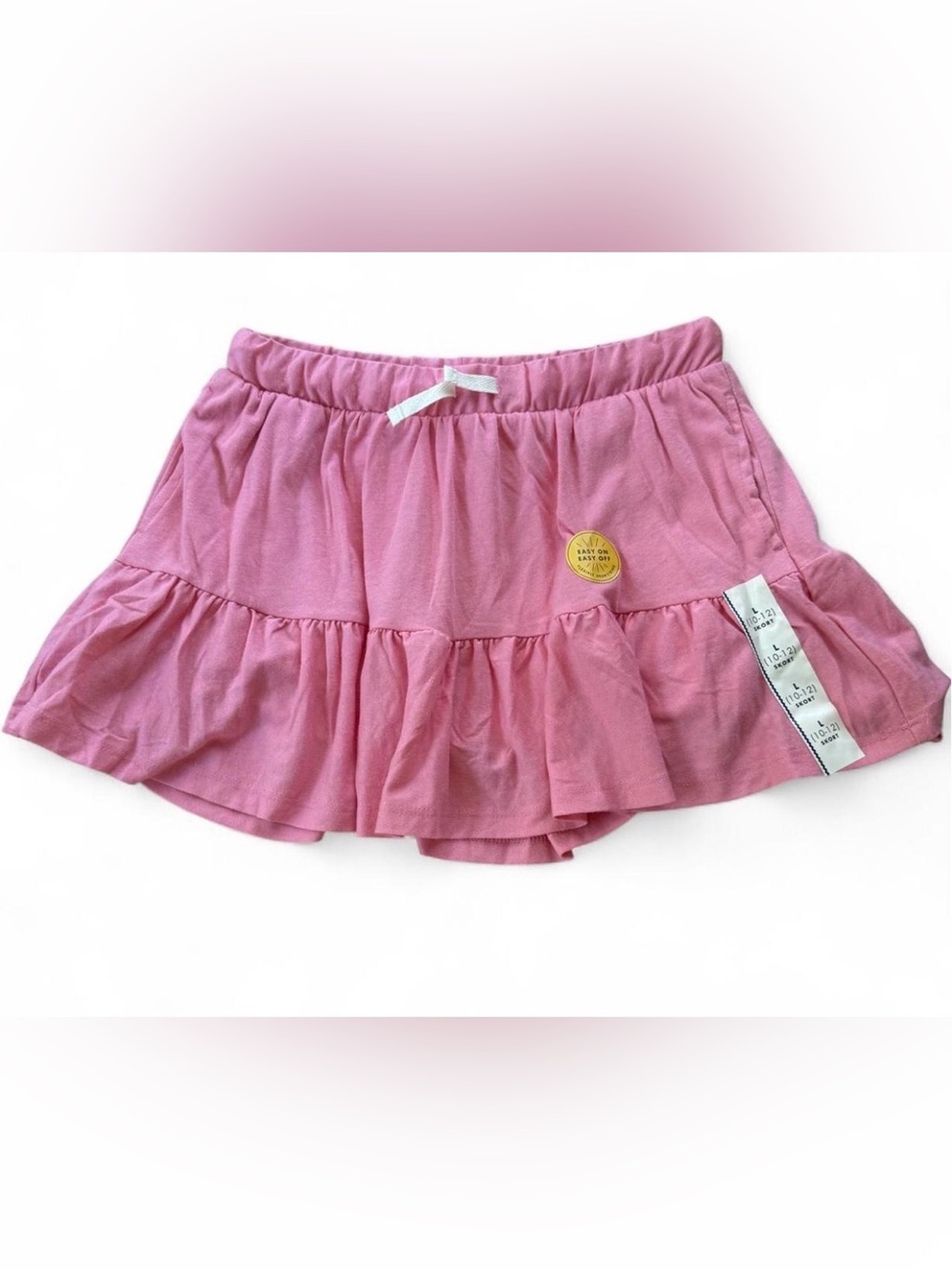 Cat & Jack Pink Tiered Skort with Bow